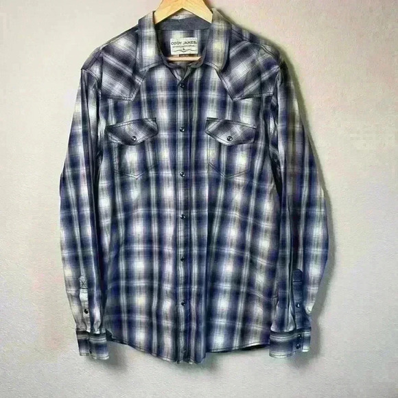 Cody James Long Sleeve Western Button Down Pearl Snap Mens size XL - Picture 1 of 8